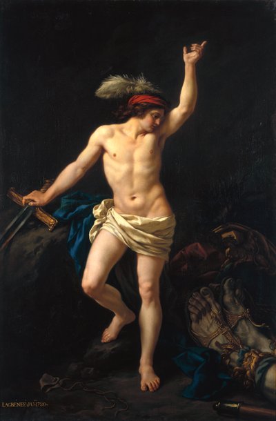 David Victorious, 1780 by Jean Jacques II Lagrenee